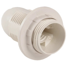 Патрон Lemanso E14 пластик білий різьба+кільце+дротикLM2510 (1ящ/400шт) Патрон Lemanso E14 пластик білий різьба+кільце+дротикLM2510 (1ящ/400шт)