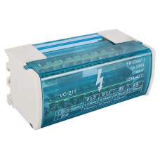 Шина нульова в корпусі VC-211 (2бруска по 11 отв.) Шина нульова в корпусі VC-211 (2бруска по 11 отв.)