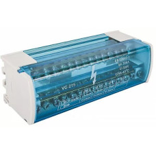 Шина нульова в корпусі VC-215 (2 бруска по 15 отв.) Шина нульова в корпусі VC-215 (2 бруска по 15 отв.)