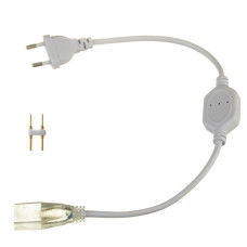 Зєднувач для св.стрічки 8мм для led+neon + коннектор 2pin 220v