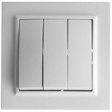 Вимикач 3 простий Enzo ( 1/10шт) Вимикач 3 простий Enzo ( 1/10шт)