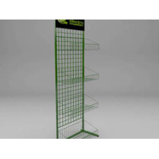 Торгова стойка для енерг ламп.нова з корзиною Торгова стойка для енерг ламп.нова з корзиною