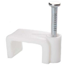 Скоба з гвоздем 18 мм плоска електрохаус (1/100шт) Скоба з гвоздем 18 мм плоска електрохаус (1/100шт)