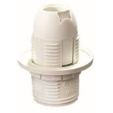 Патрон VARGO E14 пластік,білий з кільцем (V-115529) Патрон VARGO E14 пластік,білий з кільцем (V-115529)