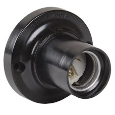 Патрон прямий на стіну чорний бакеліт Lemanso /LM2521 Патрон прямий на стіну чорний бакеліт Lemanso /LM2521