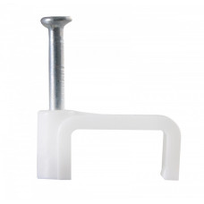 Скоба для кріпл.каб.плоска 14 мм АСКО (1/100шт) Скоба для кріпл.каб.плоска 14 мм АСКО (1/100шт)