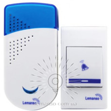Дзвінок Lemanso 230 V LDB44 білий з синім