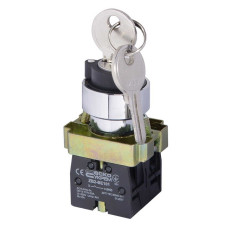 Кнопка XB2-BG33 поворотна з ключем 3 позиційна Кнопка XB2-BG33 поворотна з ключем 3 позиційна