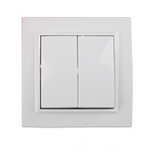 Вимикач 2 простий Enzo (1/10шт.) Вимикач 2 простий Enzo (1/10шт.)