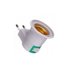 Патрон Е27 з вимикачем Lemanso білий LMA035 Патрон Е27 з вимикачем Lemanso білий LMA035