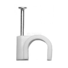 Скоба для кріпл. каб. кругла 25мм VARGO (1/100шт) V-112851 Скоба для кріпл. каб. кругла 25мм VARGO (1/100шт) V-112851